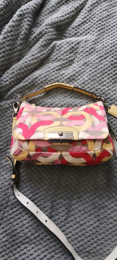 Cartera Coach Kristin Op Art Sateen Original (Edic - miniatura 1