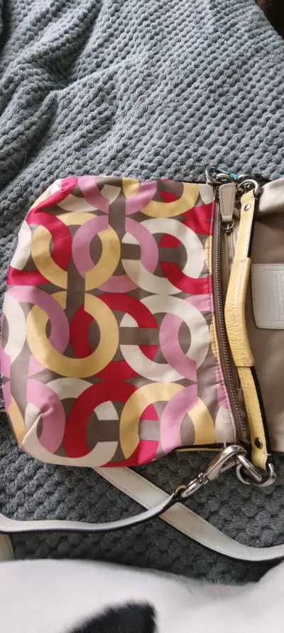 Cartera Coach Kristin Op Art Sateen Original (Edic - miniatura 4