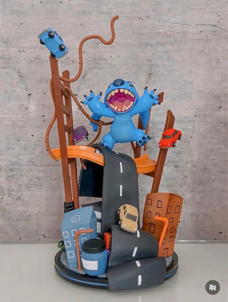Figura decorativa de personaje stich original