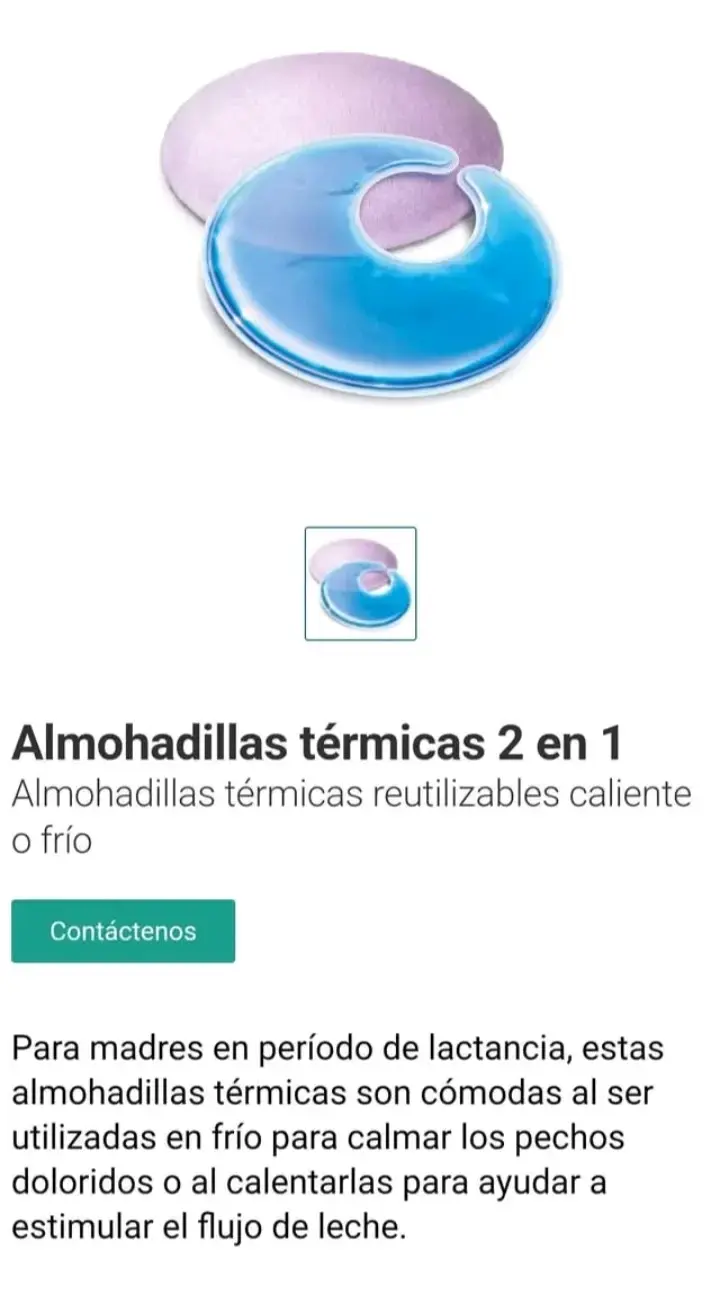 Almohadillas Térmicas 2 en 1 para Lactancia
