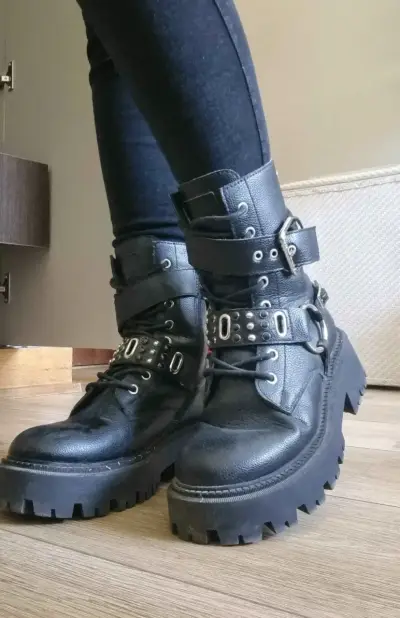 Botas negras marca Romano talla 38 - miniatura 4