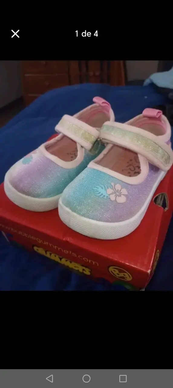 Zapatos Bubblegummers para niña con talla 21 - 2