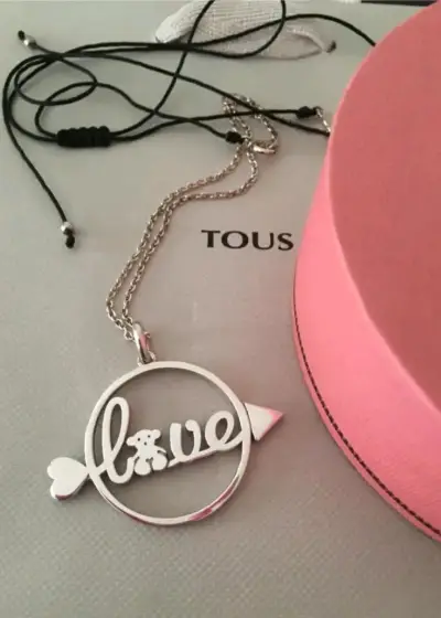 Collar Tous Love en Plata con Caja Original - miniatura 1