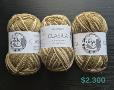 Lote de lanas de colores variados para tejer - miniatura 3
