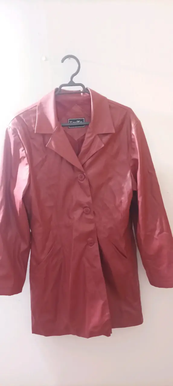 Abrigo rojo para mujer talla XXL - 1