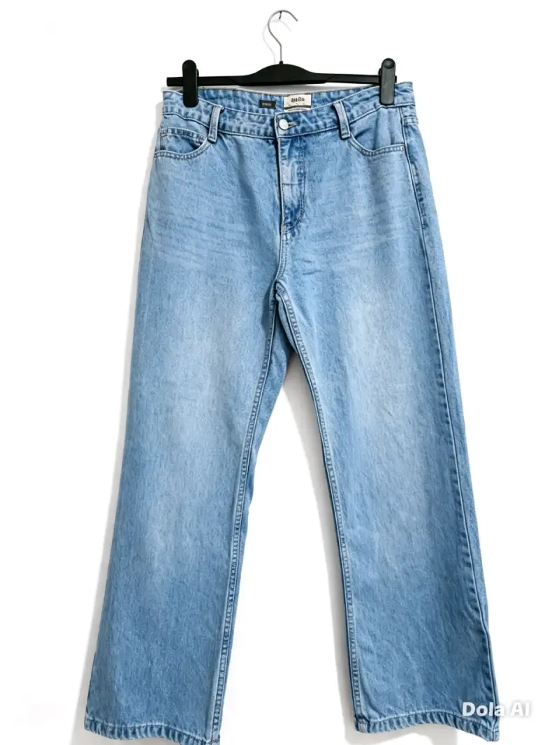 Jeans de mezclilla azul claro para mujer talla 42 - 1