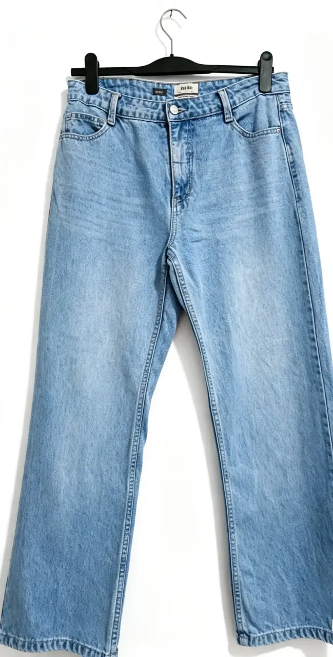 Jeans de mezclilla azul claro para mujer talla 42 - 2