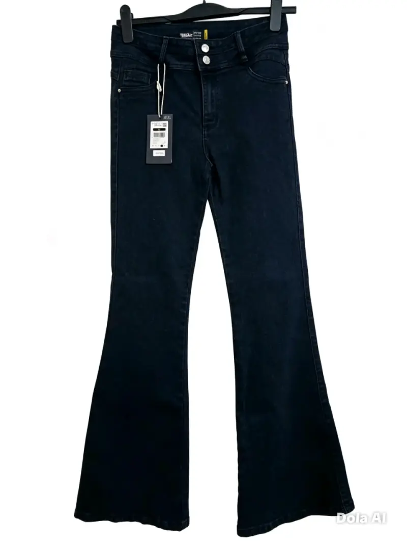 Jeans flare negros para mujer Mossimo - 1
