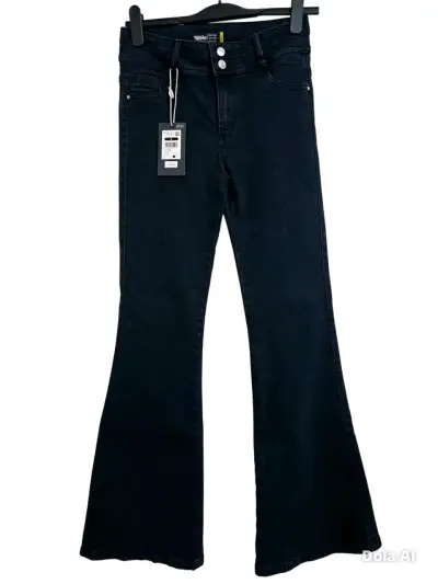 Jeans flare negros para mujer Mossimo - miniatura 1