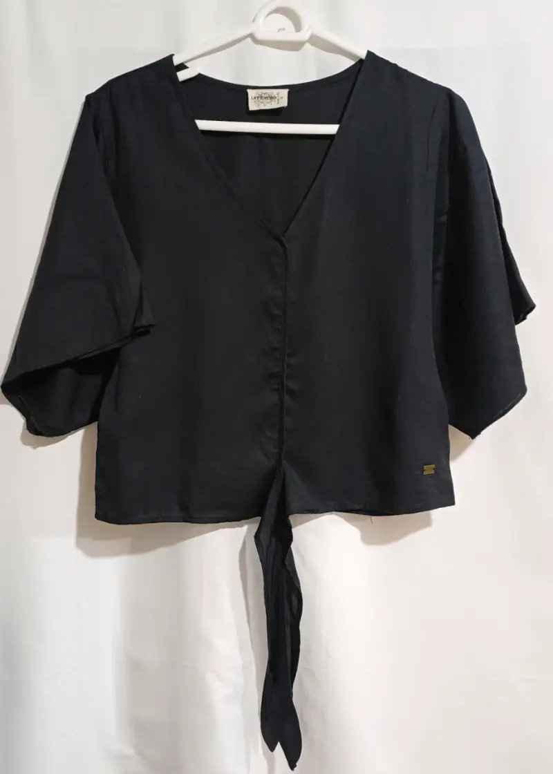 Blusa negra con mangas amplias Umbrale - XS - 1