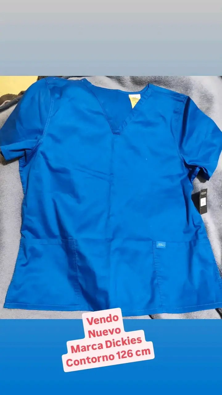 Blusa médica azul Dickies nueva