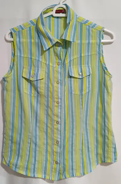 Blusa sin mangas a rayas Ibiza - M - miniatura 1