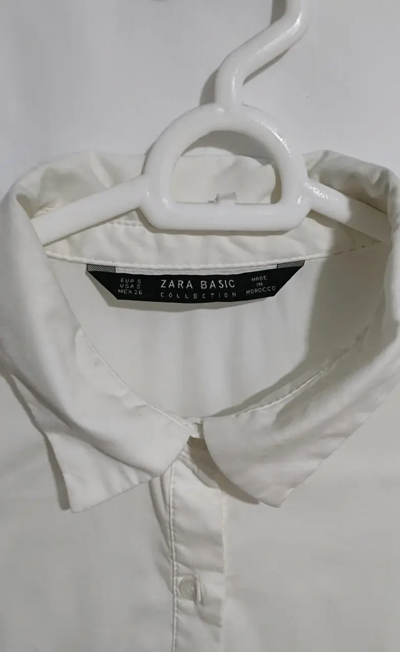 Blusa blanca de mujer Zara Basic - S - 2