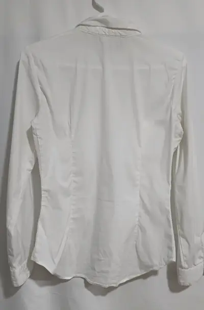 Blusa blanca de mujer Zara Basic - S - miniatura 3