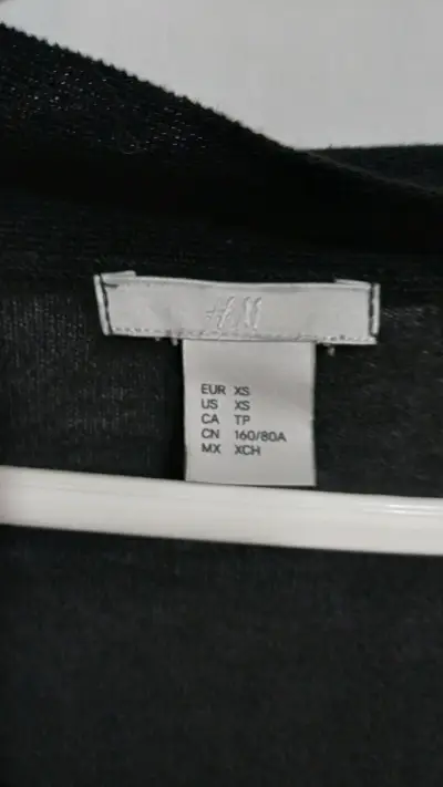 Cárdigan Negro H&M Talla XS - miniatura 3