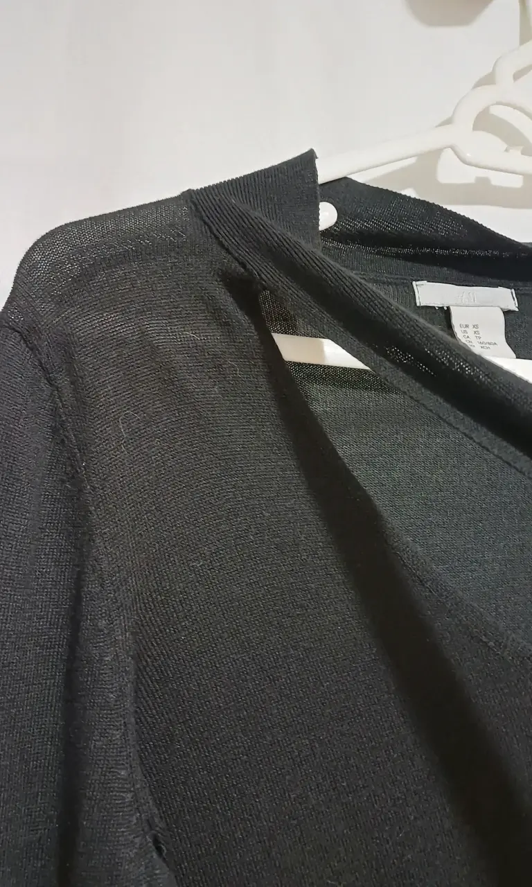 Cárdigan Negro H&M Talla XS - 5