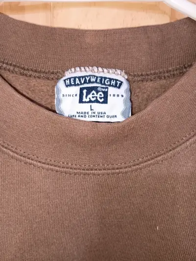 Polerón marrón Lee Heavyweight talla L - miniatura 1