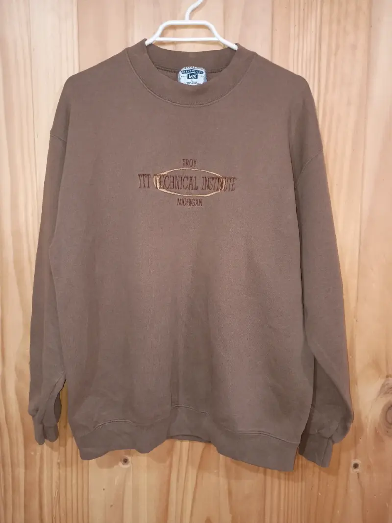 Polerón marrón Lee Heavyweight talla L - 2