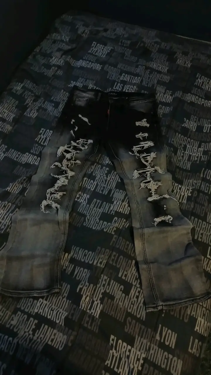Jeans desgastados de hombre estilo casual