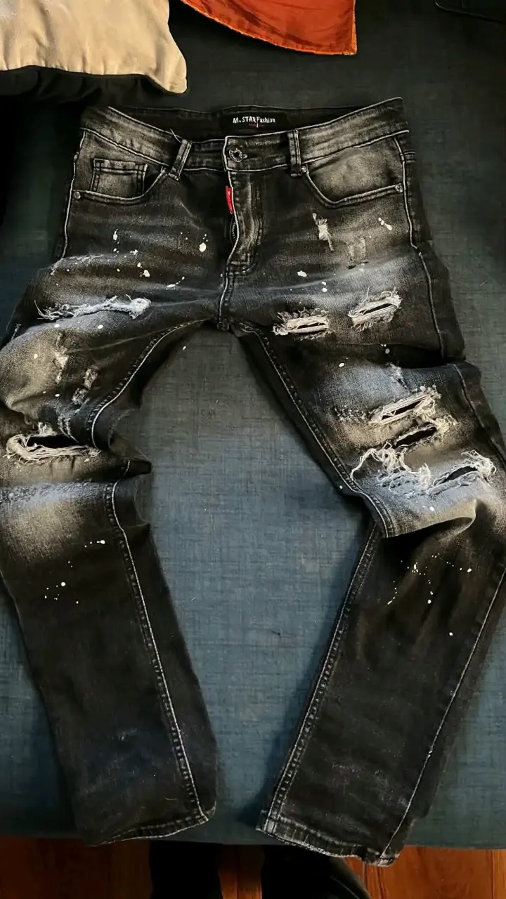 Jeans desgastados negros M-STAR Fashion