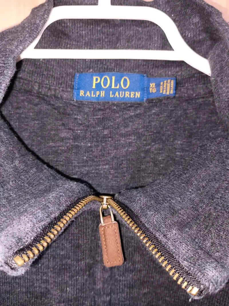 Suéter Polo Ralph Lauren gris oscuro con cierre - 2
