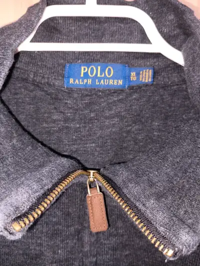 Suéter Polo Ralph Lauren gris oscuro con cierre - miniatura 2