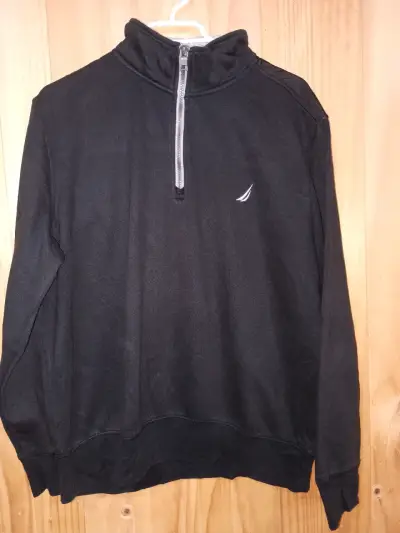 Polerón negro con cierre Nautica para hombre - miniatura 1
