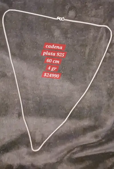 Cadena de plata 925 de 60 cm y 4 gramos - miniatura 1