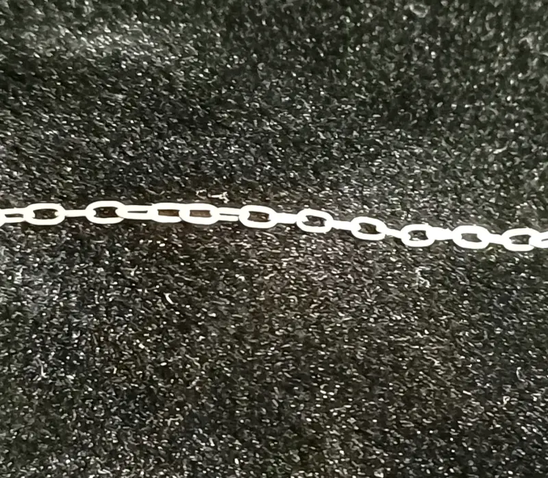 Cadena fina de plata 925 eslabón 1 mm - 2