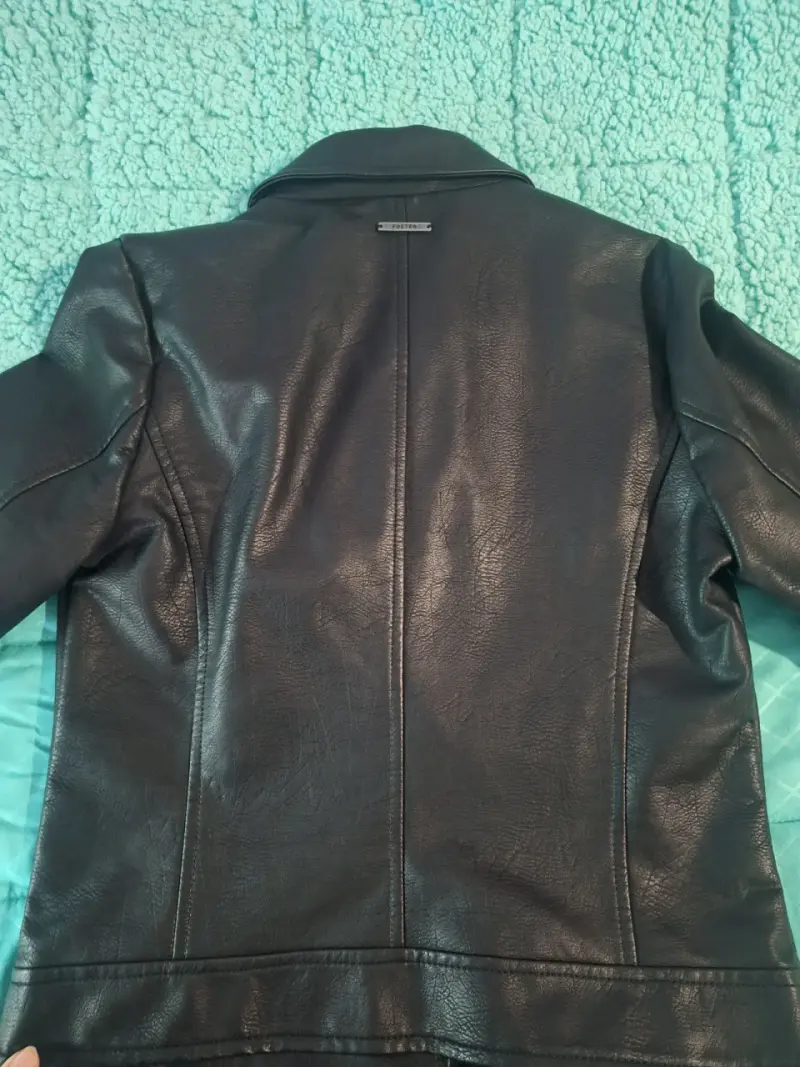 Chaqueta de cuero negra Foster para mujer - 4
