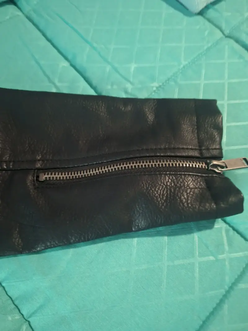 Chaqueta de cuero negra Foster para mujer - 6
