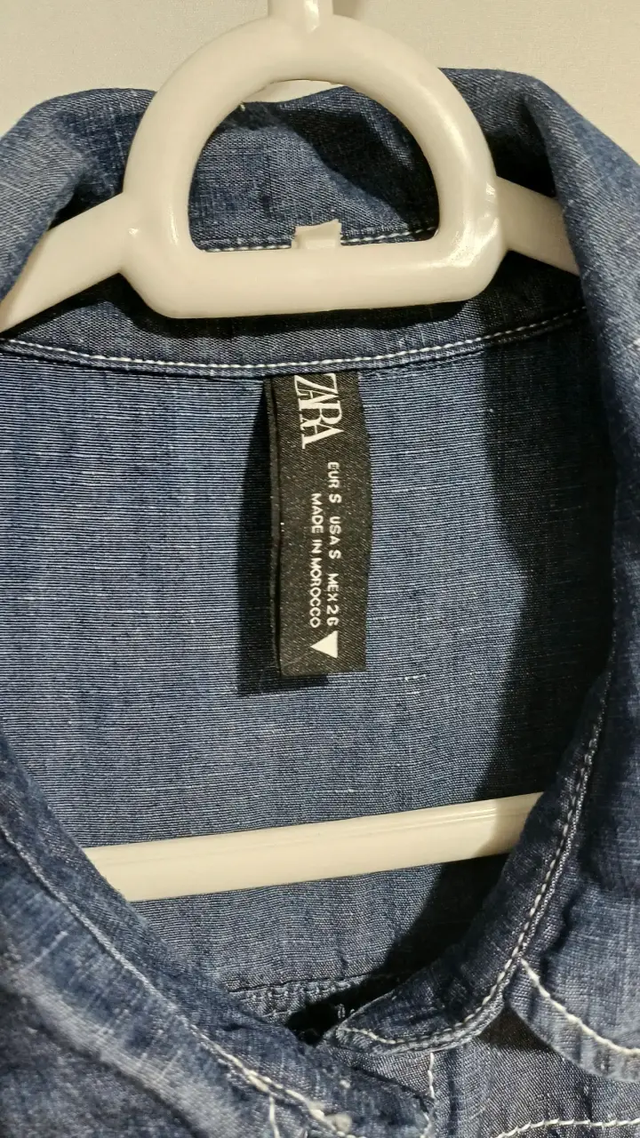 Enterito de mezclilla azul Zara - Talla S - 3