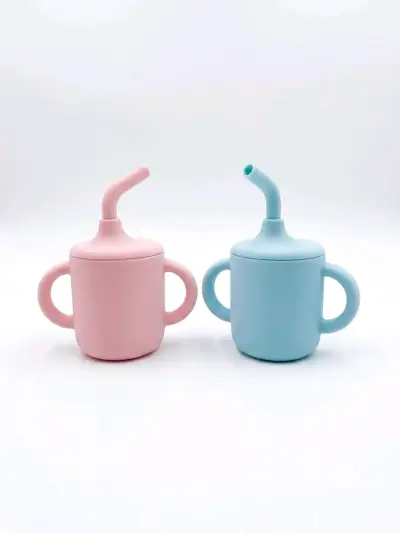 Vasos de entrenamiento para bebé en colores pastel - miniatura 2