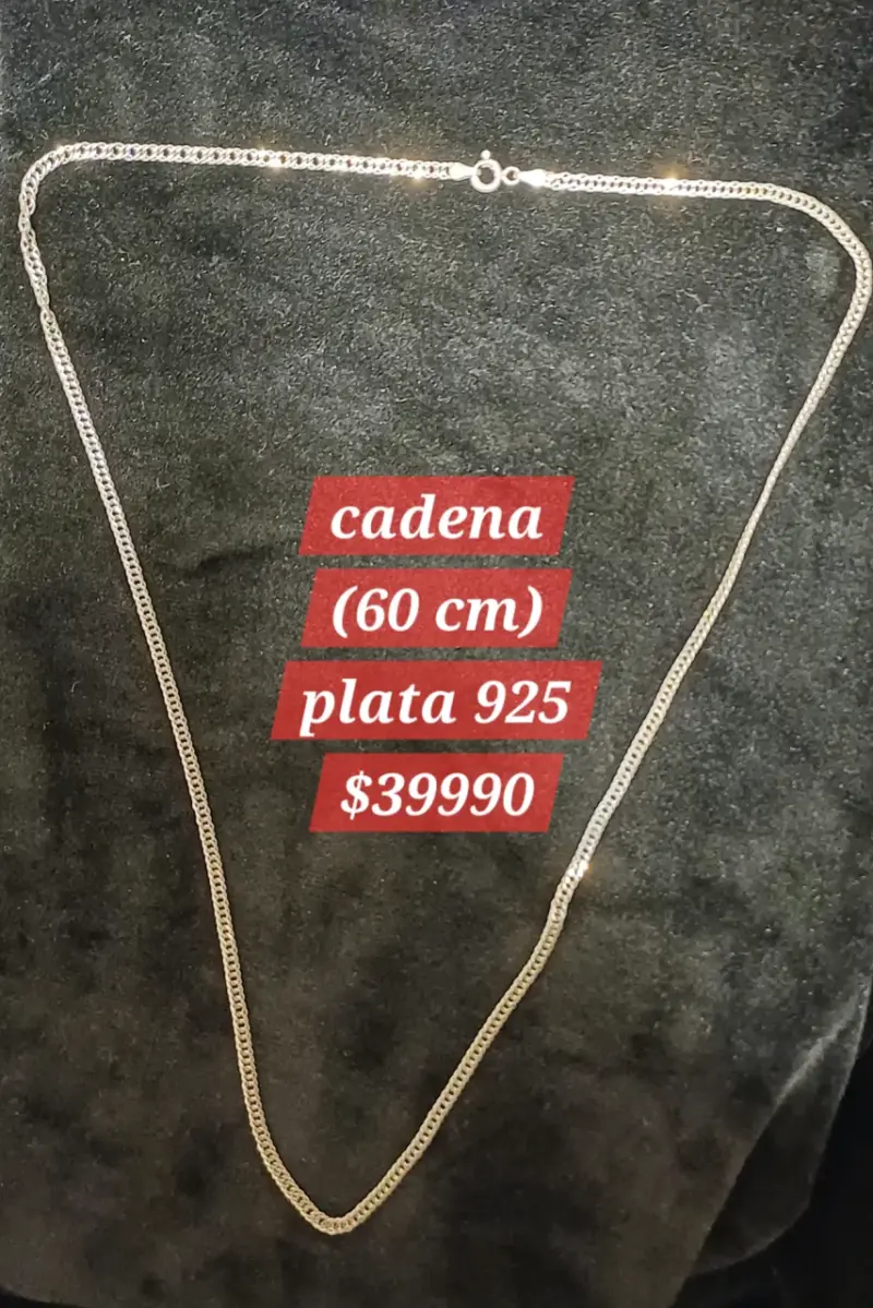 Cadena de plata 925 de 60 cm - 1