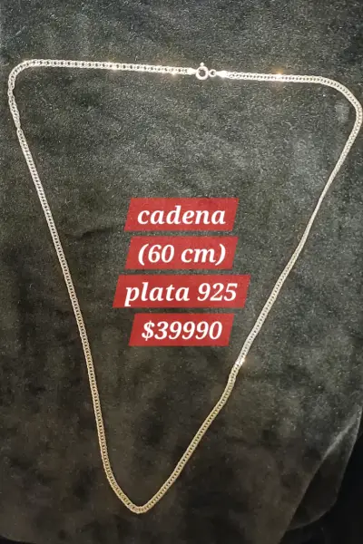 Cadena de plata 925 de 60 cm - miniatura 1