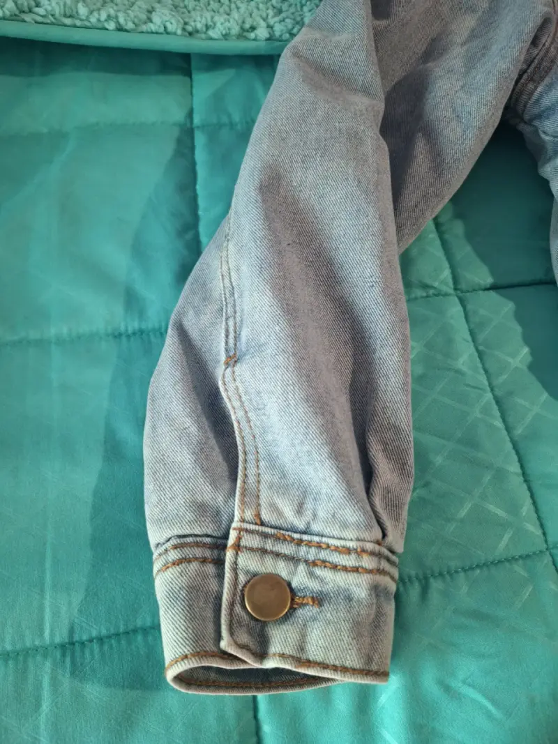 Chaqueta de Mezclilla con Forro de Borrego Talla M - 2