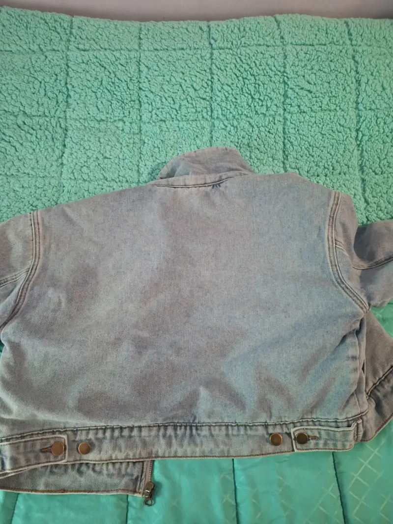 Chaqueta de Mezclilla con Forro de Borrego Talla M - 5