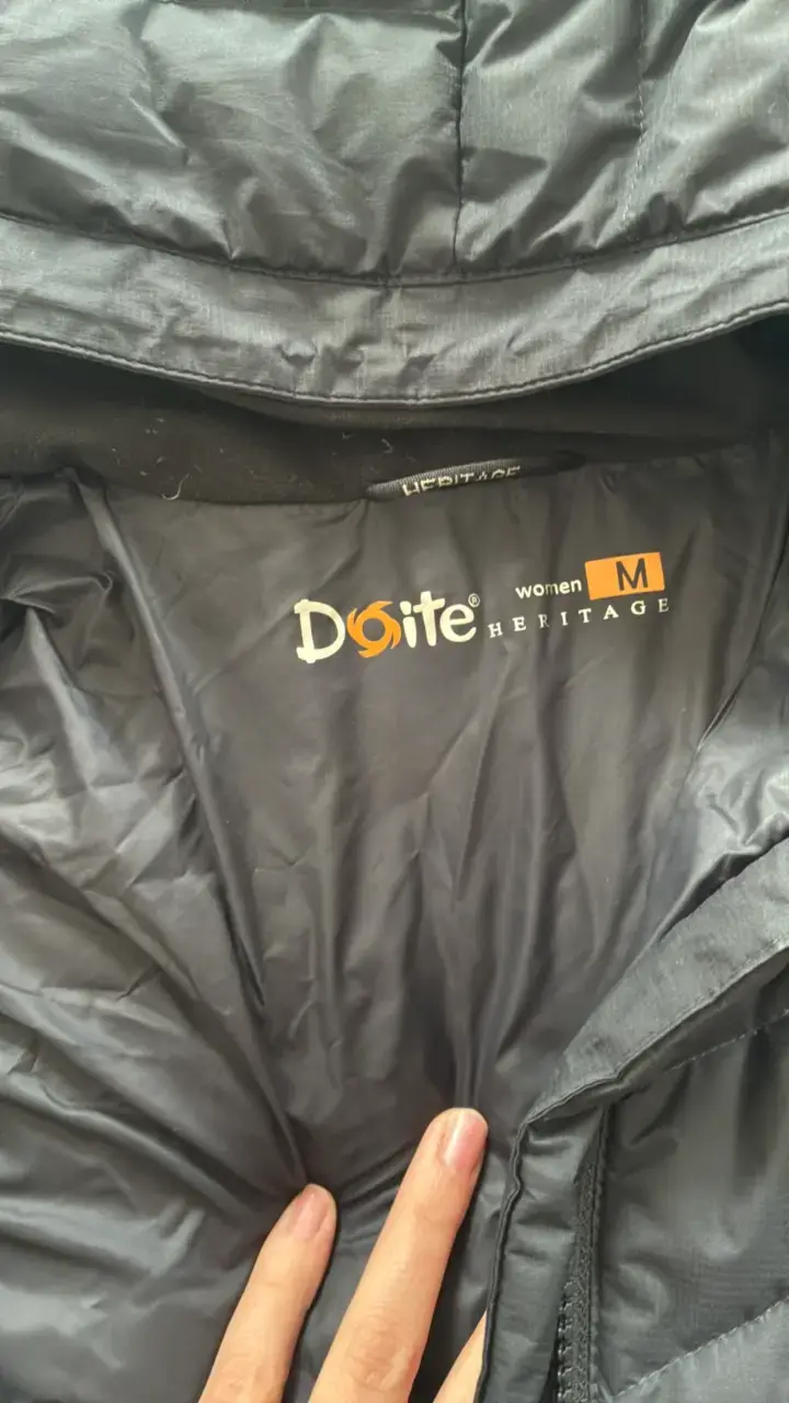 Parka negra para mujer Doite talla M - 2
