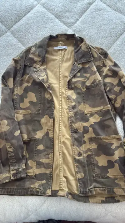 Chaqueta camuflada MNG Casual para mujer - miniatura 1