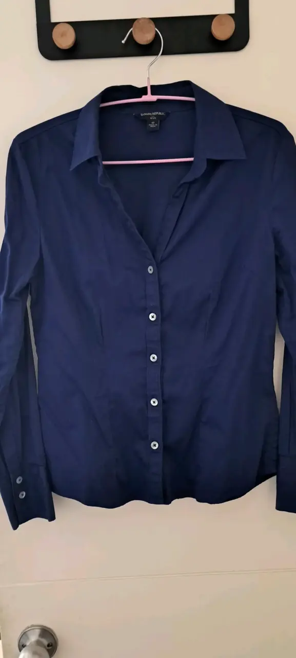 Camisa azul mujer Banana Republic