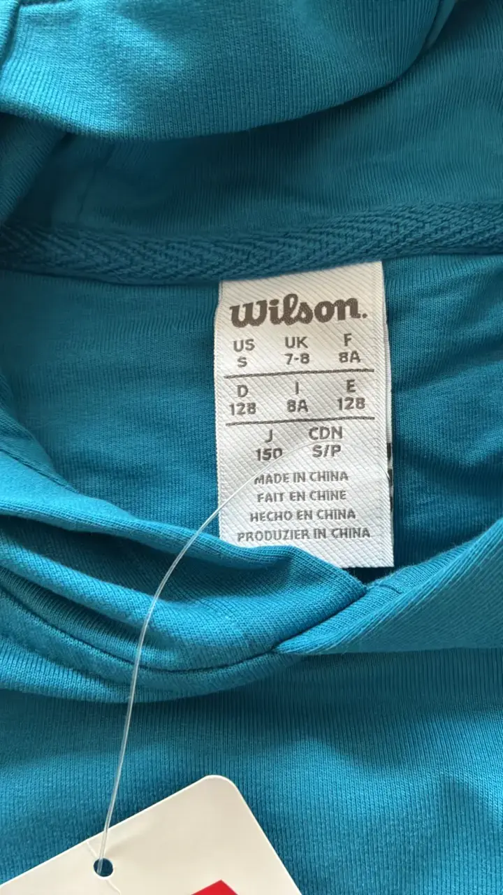 Polerón con capucha azul Wilson para niños - 2