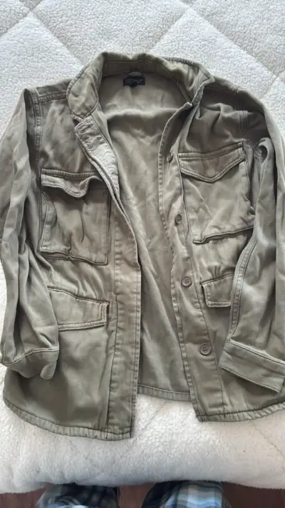 Chaqueta verde militar Topshop para mujer - miniatura 1