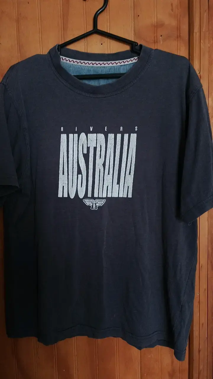 Polera Rivers Australia azul de algodón