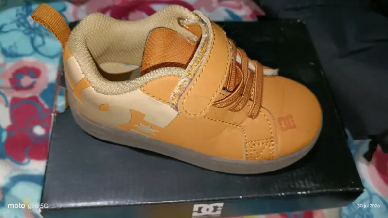 Zapatillas DC Court Graffik Elastic Niño Marrón