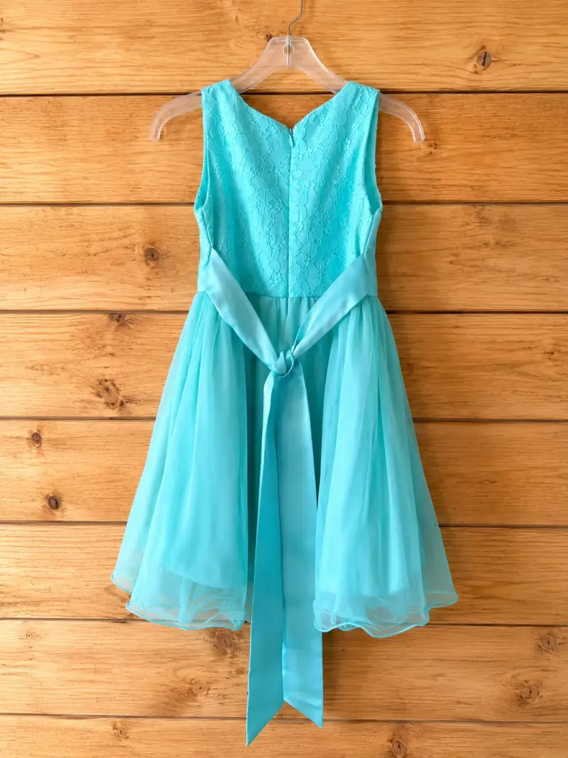 Vestido de fiesta calipso con encaje y lazo - 2