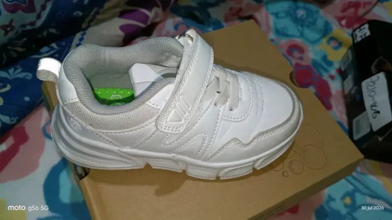 Zapatillas escolares blancas Fun & Go - 1