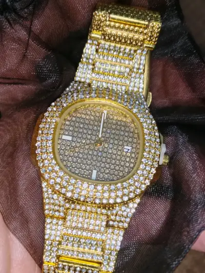 Reloj nuevo diamantes llamativo acero inoxidable. - miniatura 2