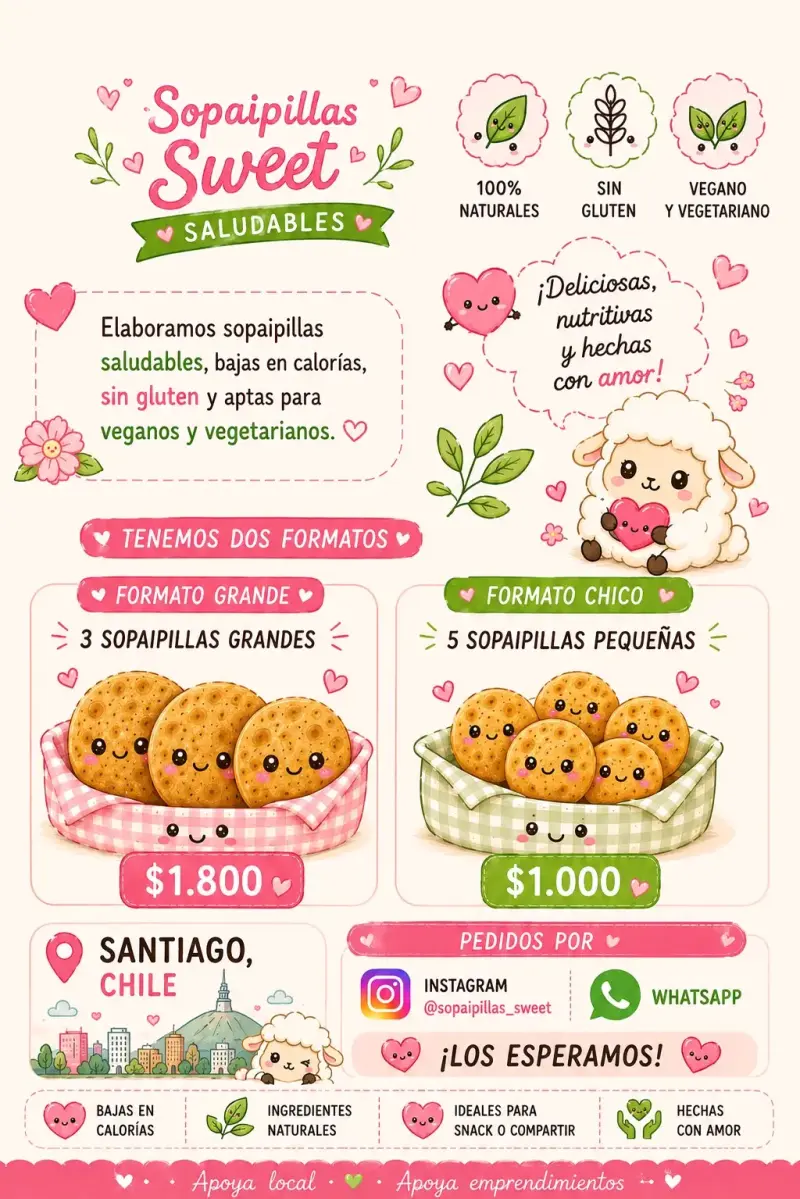 Sopaipillas saludables sin gluten y veganas