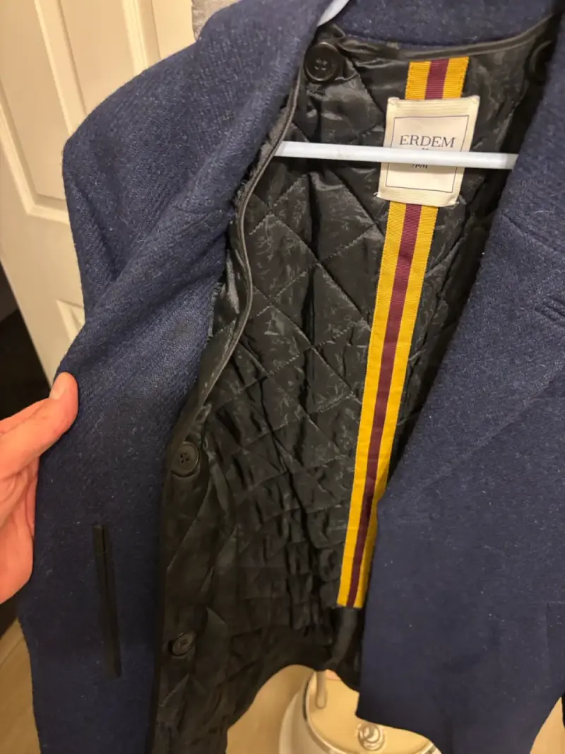 Abrigo azul ERDEM X H&M para hombre - 3