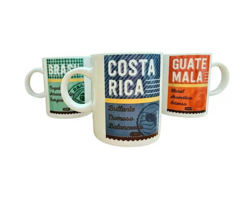 Set de 4 mini Tazas de Café Temáticas NUEVO - 2